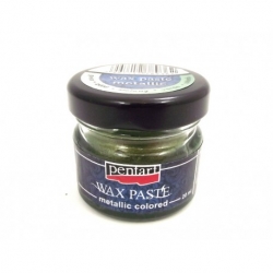 PENTART PASTA WOSKOWA ZIELEŃ JASNA METALICZNA 20ml, zieleń żółwiowa