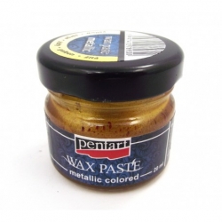 PENTART PASTA WOSKOWA ŻÓŁTA METALICZNA 20ml
