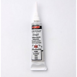 PENTART KONTURÓWKA 20ml , PERŁOWA  relief