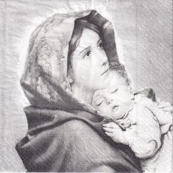Serwetka  -748- , Komunia, Chrzest