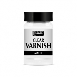 PENTART LAKIER SZYBKOSCHNĄCY ROZPUSZCZALNIKOWY MATOWY 100ml, CLEAR VARNISH / MATT / 35113