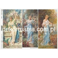 Papier ryżowy A4 R1706  obrazy , malarstwo, kobiety