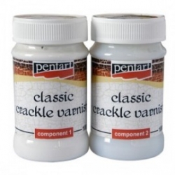 PENTART CRACKLE CLASSIC  2x100ml   2-SKŁADNIKOWE / spękania dwuskładnikowe