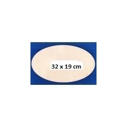 SKLEJKA #3mm Owal 32x19cm / tabliczka 32x19cm , podkładka, baza / 6363