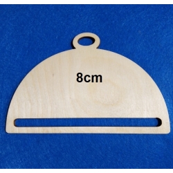 SKLEJKA #3mm Bombka 8cm zawieszka / pół bombki 8cm / sznurki, makrama,wstążki