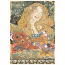STAMPERIA PAPIER RYŻOWY A4 KLIMT FROM THE BEETHOVEN , malarstwo  DFSA4639