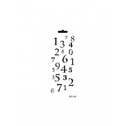 CADENCE Szablon 10x24 cm ( MU-58 )  cyferki