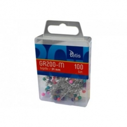 SZPILKI  kolor  MIX  100szt  /  34mm