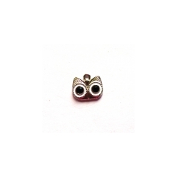 Sowa zawieszka metalowa  2x1,2cm  / D1120 , dekor