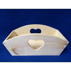 Tacka, pojemnik z sercem 28x12x12cm, pojemnik na zioła, przyprawy