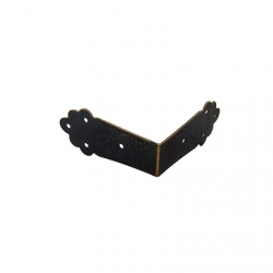 Narożnik 4,2x4,2x2cm / C058m , narożnik okucie do pudełek, tacek itp. / okucia metalowe  do pudełek