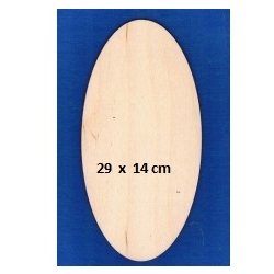 SKLEJKA #3mm Owal 29x14cm / tabliczka owalna 29x14cm, tabliczka 29cm / 4646
