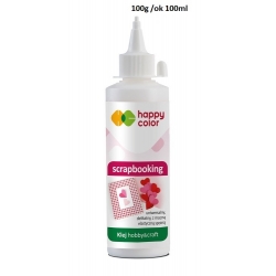 KLEJ DO SCRAPBOOKINGU 100ml  BUTELKA  100g/ HAPPY COLOR / Klej 100ml /ok 100ml/ HA 7460 0100