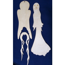 SKLEJKA #3mm Anioł 40,5cm aniołek  trzyczęściowy