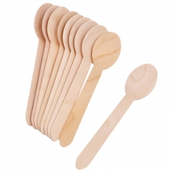 Łyżki Drewniane 50szt / dł:16cm / łyżka drewniana grill, przyjęcie plener