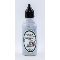 Konturówka 50ml brokatowa metaliczna 451 srebrna