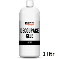 PENTART MATOWY KLEJ + WERNIKS 1 litr klej z lakierem matowy 1000ml / 49685