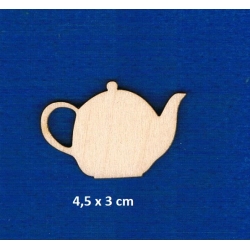 Czajniczek , dekor mini  3x4,5cm  /SKLEJKA #3mm , na herbaciarkę