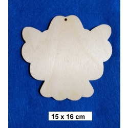 SKLEJKA #3mm Aniołek 15x16cm podkładka