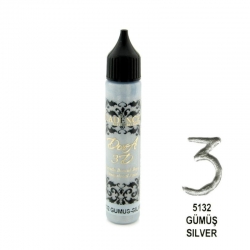 Konturówka metaliczna Dora 3D 25ml, srebrna  CADENCE 5132