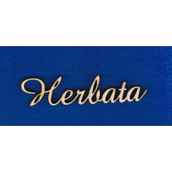 Herbata 1,5x6,5cm  / cz;amaze/ SKLEJKA #3mm  , ozdoba pudełka na herbatę .