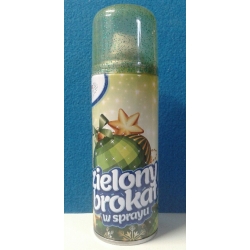 Brokat w sprayu ZIELONY 250ml, brokat zielony