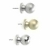 Gałka meblowa  23x18mm , uchwyt meblowy metalowy CHROM / GN3404
