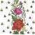 Serwetka -361- kwiaty ,haft