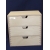 Komódka z 3 szufladkami   20,5x28,5x28,5cm   ,przybornik na biurko,szafkę,  organizer itp., szufladek