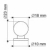 Gałka meblowa 23x18mm , uchwyt meblowy metalowy ALU / GN3408