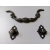 Uchwyt metalowy 9x3,7cm  wężyk/gwiazdka    ( C221 )