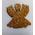 Aniołki samoprzylepne BROKATOWE 3,5x3,5cm / kmpl 3szt / aniołek 3,5x3,5cm brokat ZŁOTY / 5151 / gr;2mm / NAKLEJKI PIANKOWE