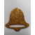 Dzwoneczki samoprzylepne BROKATOWE 4x4cm / kmpl 3szt / dzwonek 4x4cm brokat ZŁOTY / 1515 / gr;2mm / NAKLEJKI PIANKOWE