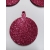 Bombki samoprzylepne BROKATOWE fi 4cm / kmpl 3szt / bombka 4cm brokat C. RÓŻOWY / 1350 / gr;2mm / NAKLEJKI PIANKOWE