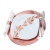 Podkładka pod talerz 6szt 28cm Rose  / tektura powlekana , podkładki metaliczne Róż / koło 28cm