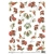 DECOMANIA PAPIER RYŻOWY 35x25 MAŁE WIEWIÓRKI ŚWIĄTECZNE  / LMD7030 małe wzory