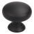 Gałka meblowa 31x28mm , uchwyt meblowy metalowy CZARNY MAT / GN13R31 / czarna matowa