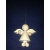 Aniołek 6,5cm drewniany 3D,  zawieszka na choinkę.