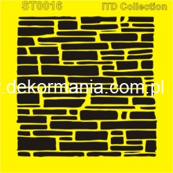 Szablon ST0016B - mur, kamień, cegła