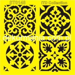 Szablon ST0148B - dekory, ornamenty, narożniki