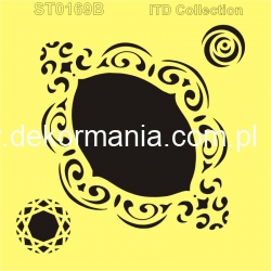 Szablon ST0169B - ramki, narożniki, ozdobniki, dekory, ornamenty