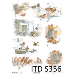 Papier soft ITD A4 S0356 ptaszki, zima