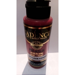 CADENCE Premium 0011  Farba akrylowa półmatowa  120ml / KRWISTA CZERWIEŃ