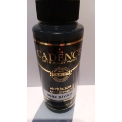 Farba akrylowa  Premium 120ml CZARNA /  0002  półmatowa
