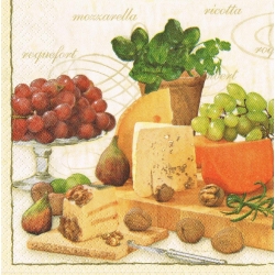 Serwetka -410-  wino, sery