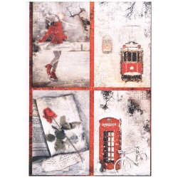 Papier ryżowy Ciao Bella A4 21*29,7cm P078