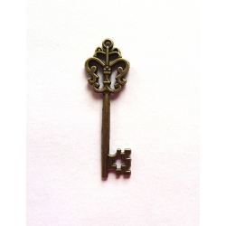 Klucz metalowy ozdobny, zawieszka  5,7x1,7cm , kluczyk