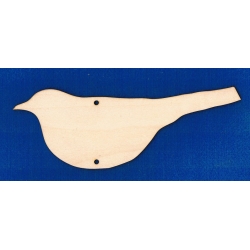 SKLEJKA #3mm Ptaszek 23x8,5cm    z dwoma otworami, zawieszka , Jola