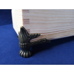 Nóżka metalowa  M330 większa  / dł;boku 4,5cm , h-4cm DUŻA