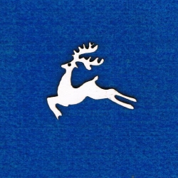 BEERMATA #1,5mm   Renifer 3,5x3cm   , biała tekturka , scrap,  birmata,tekturka